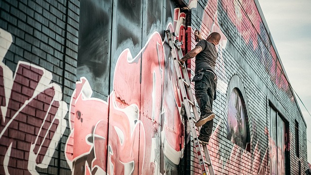 Graffiti en escalade