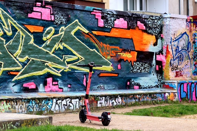 Graffiti trottinette